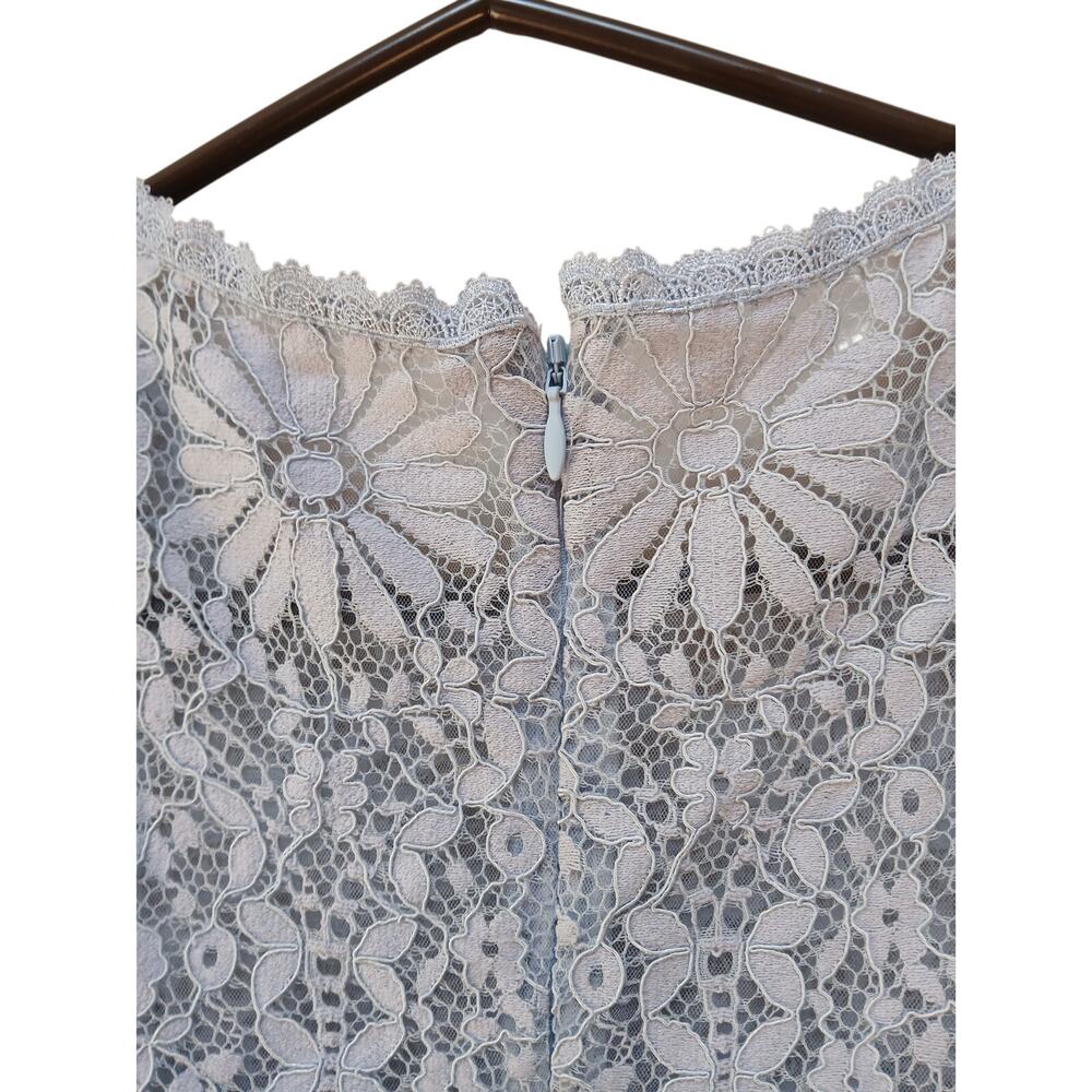 NWT BHLDN ML Monique Lhuillier Blue Michaela Lace Mini Dress 4 MSRP $425 - Picture 8 of 14